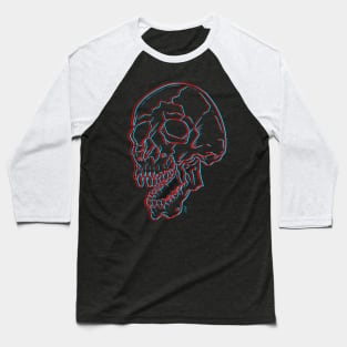 3d skull Baseball T-Shirt